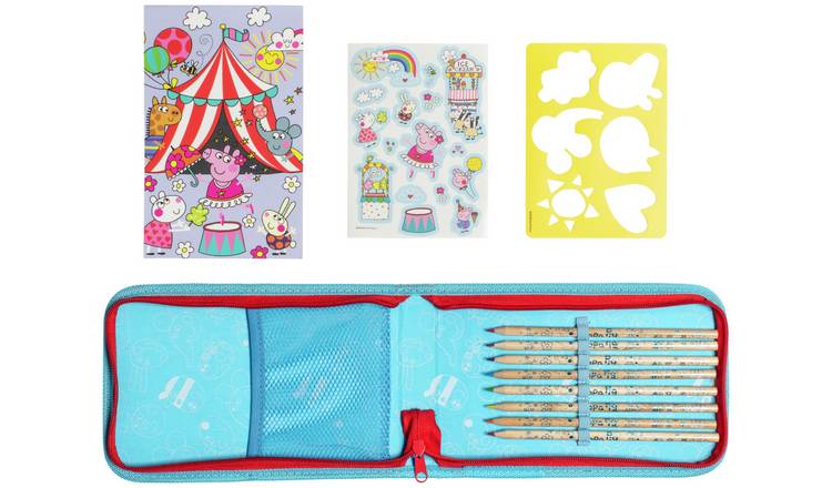 Hasbro Peppa Pig filled pencil case with Rachel Ellen artwork - British product
