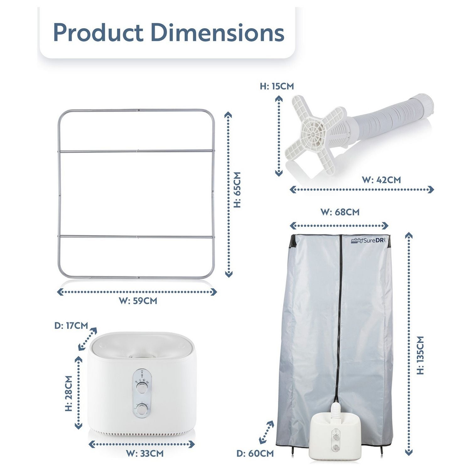 Minky Sure Dri Heat Pod clothes drying system, UK version