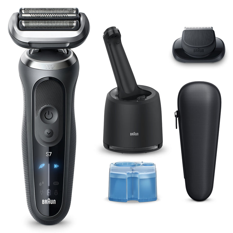 Braun Series 7 electric shaver with SmartCare Center grey (British brand)