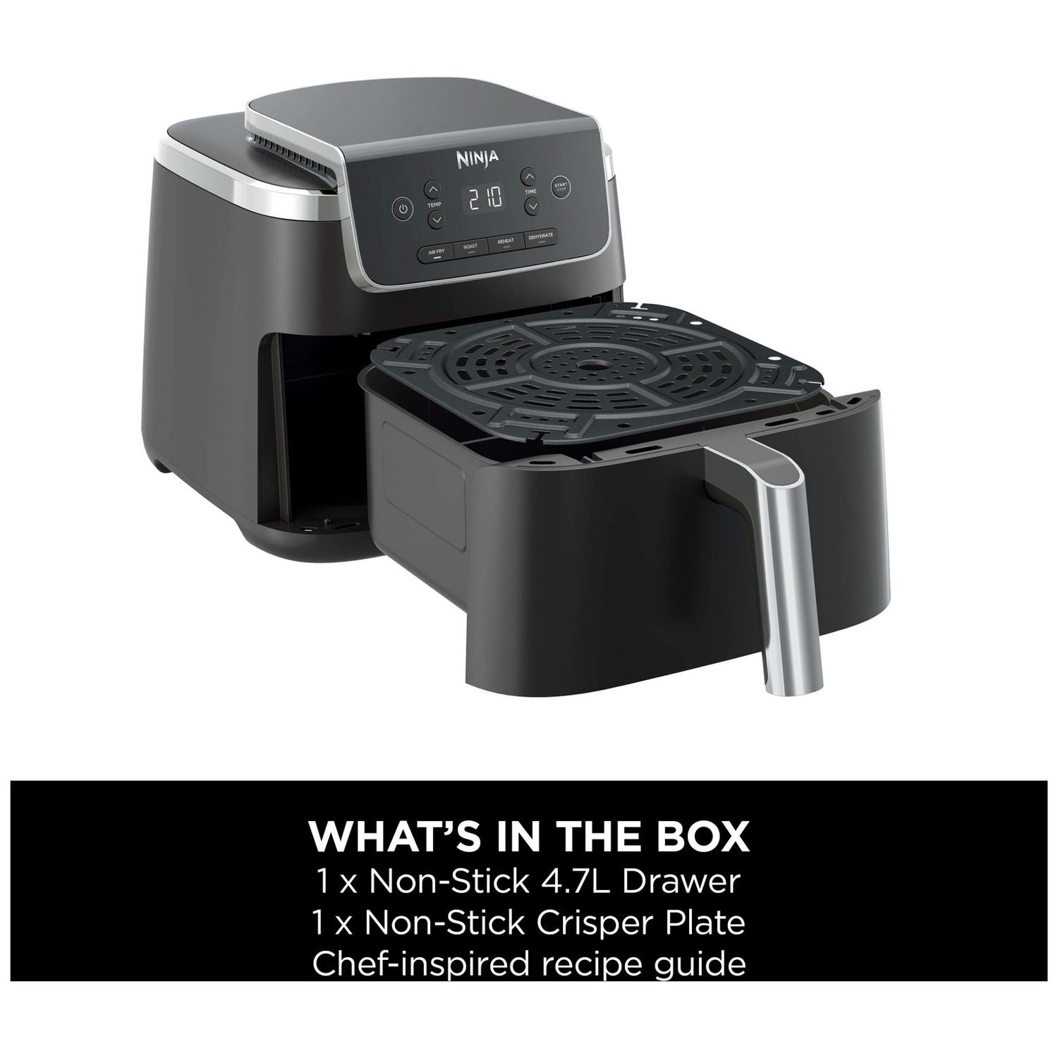 Ninja air fryer Pro 4.7L black, UK version