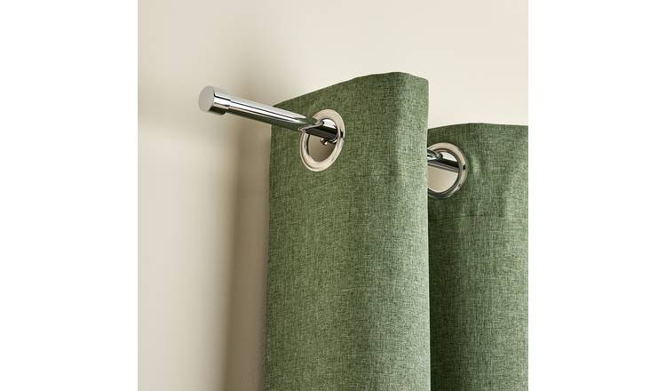 Argos Home chrome extendable curtain pole 165-300cm (British brand)