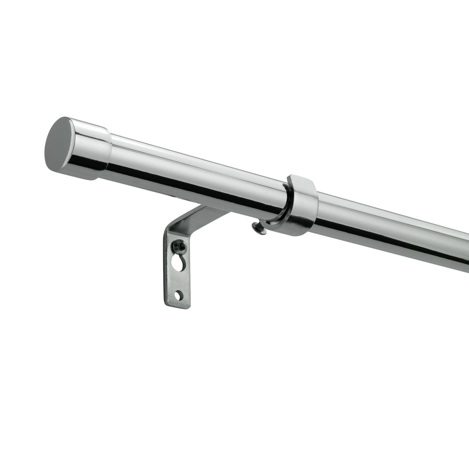 Argos Home chrome extendable curtain pole 165-300cm (British brand)