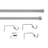 Argos Home chrome extendable curtain pole 165-300cm (British brand)