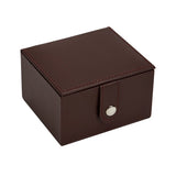 Argos Home brown faux leather men's jewellery box, imported from the UK