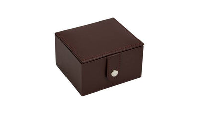Argos Argos Home Brown Faux Leather Mens Jewellery Box- Buy online at McGrocer