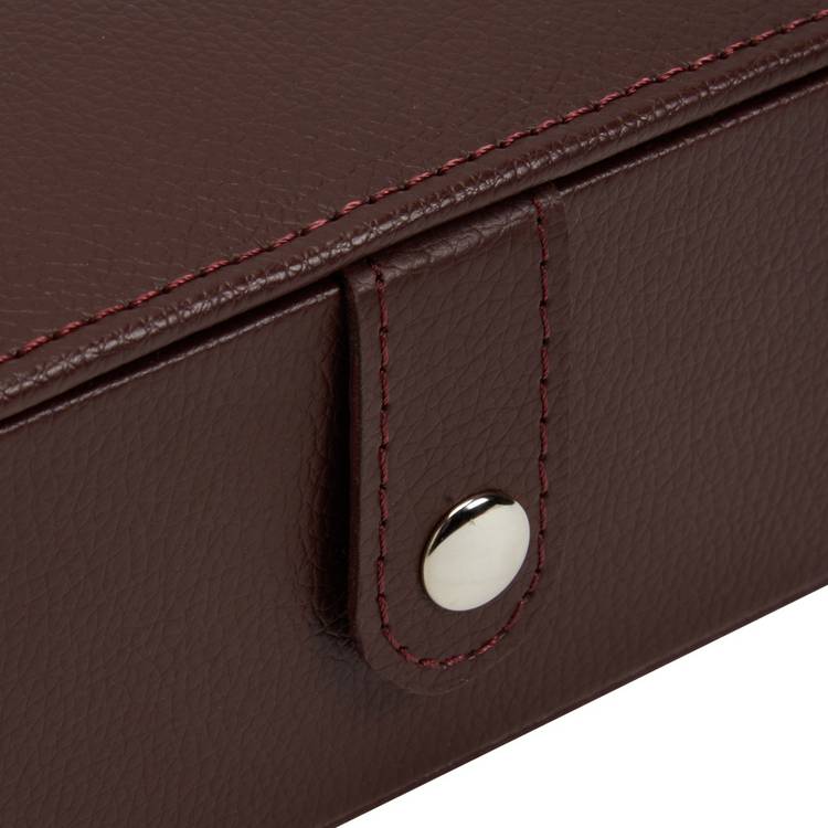 Argos Home brown faux leather men's jewellery box, imported from the UK