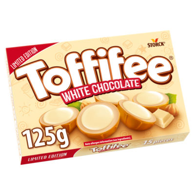 Toffifee white chocolate cups limited edition 125g, UK version