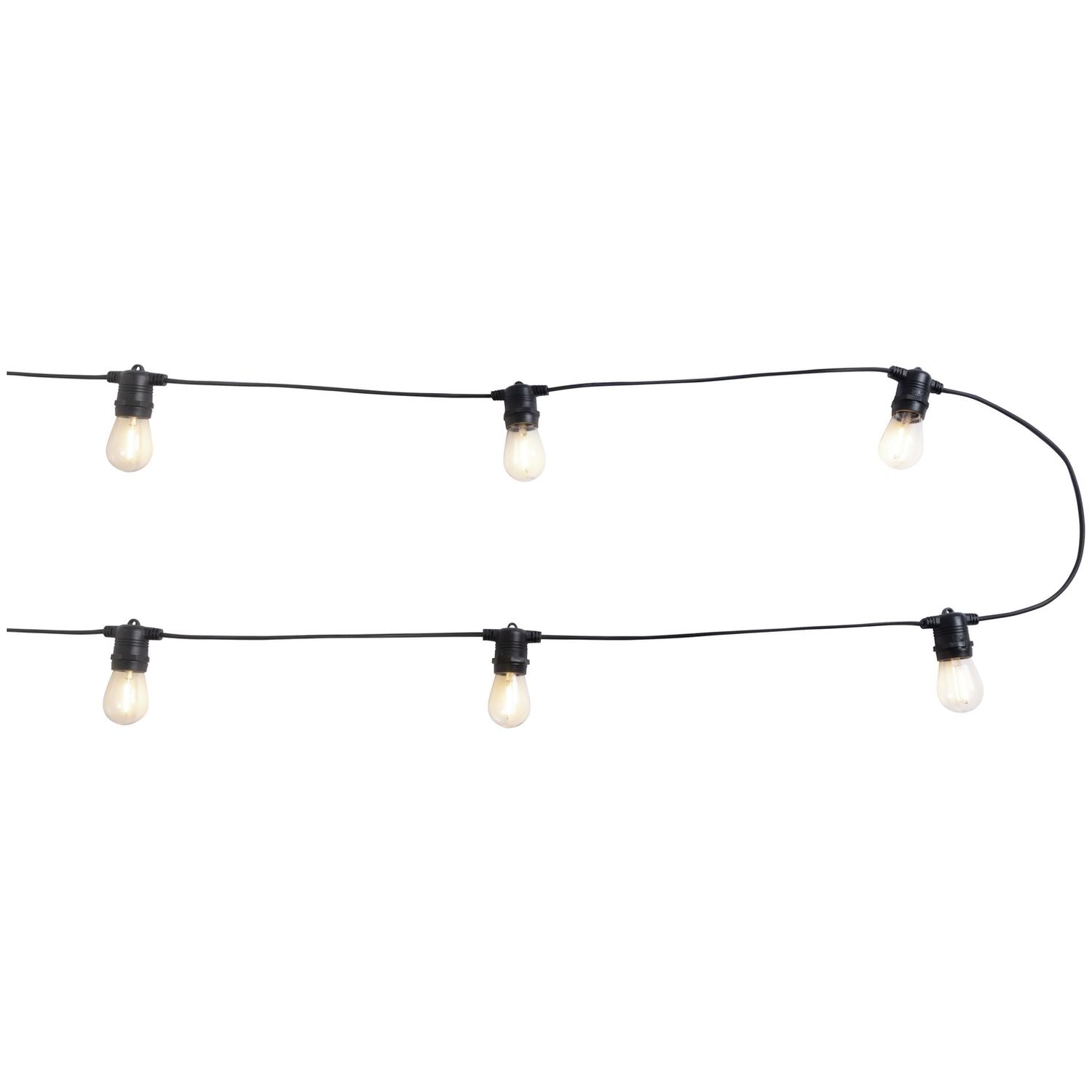 Habitat 30 warm white LED festoon light 14.3m (British brand)