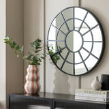 Habitat black windowpane mirror 60cm - British product