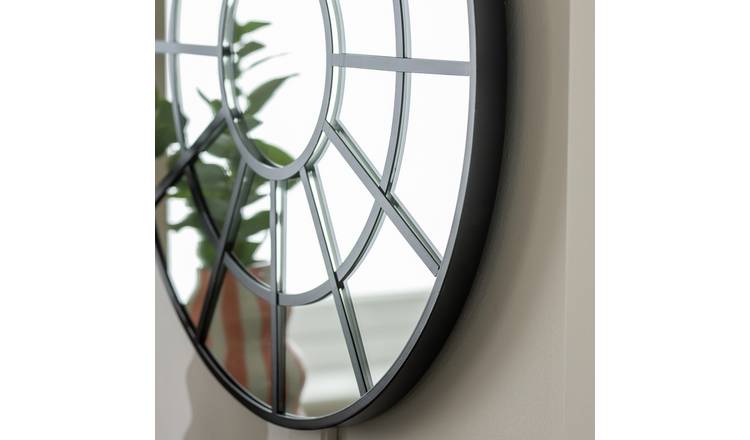 Habitat black windowpane mirror 60cm - British product
