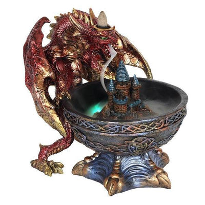Superdrug Something Different Kingdom Backflow Incense Burner Castle Dragon Goblet Resin 23x24.5x24cm- Buy online at McGrocer