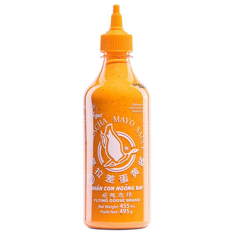 Flying Goose Sriracha chilli mayonnaise sauce - British product