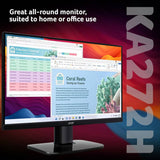Acer KA272H 27in Full HD monitor, imported from the UK