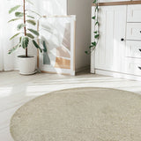 Homemaker round rug Plain Natural 133cm, UK version