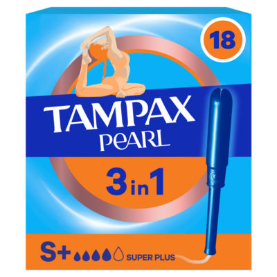 ASDA Tampax Pearl Super Plus Tampons mit Applikator, 18 Stück – Jetzt online bei McGrocer kaufen
