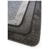 Relay charcoal round short pile rug 133cm - British product