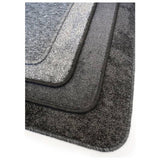Relay charcoal round short pile rug 133cm - British product
