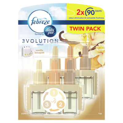 Febreze air freshener refill Sun-Kissed Vanilla 2x20ml, UK version