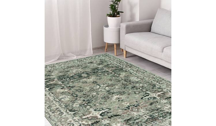 Homemaker traditional rug sage green 80x150cm (British brand)