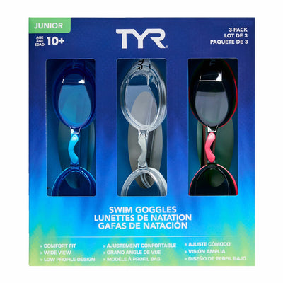 Costco UK TYR Junior Goggles 3 Pack- Buy online at McGrocer