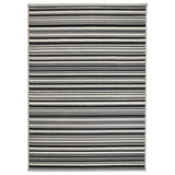 Homemaker grey striped cut pile rug 120x160cm (British brand)