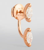Anita Ko Orbit earring rose gold marquise diamond - British product