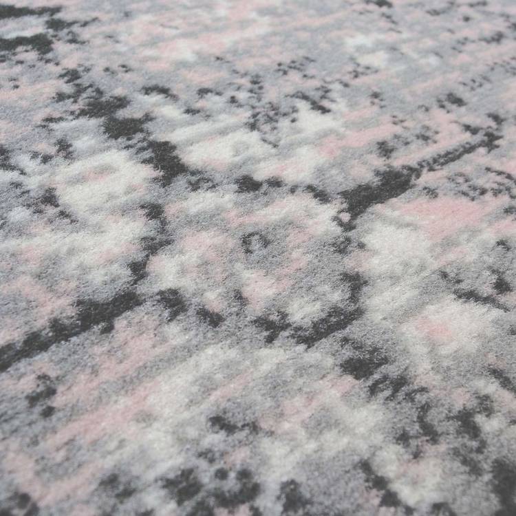 Homemaker grey blush short pile rug 120x170cm, imported from the UK