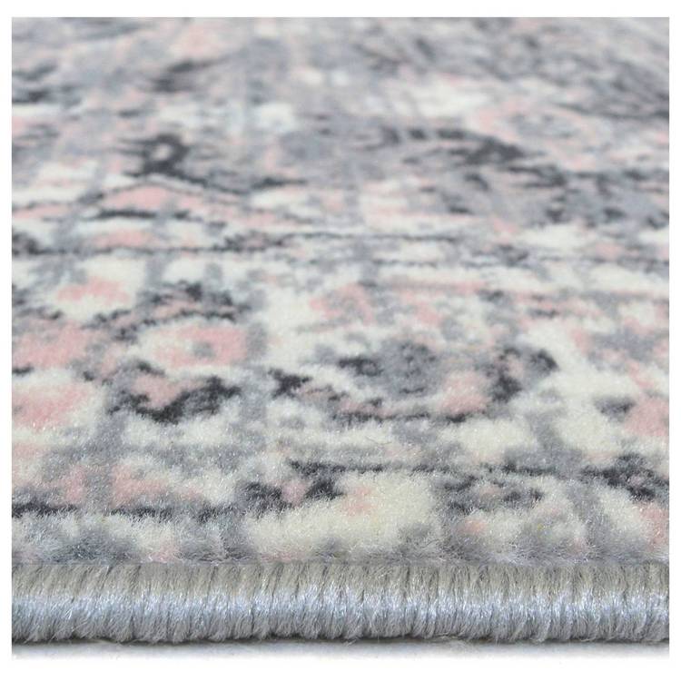 Homemaker grey blush short pile rug 120x170cm, imported from the UK