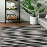 Homemaker Maestro Skinny Stripe Grey  Rug -160x230cm