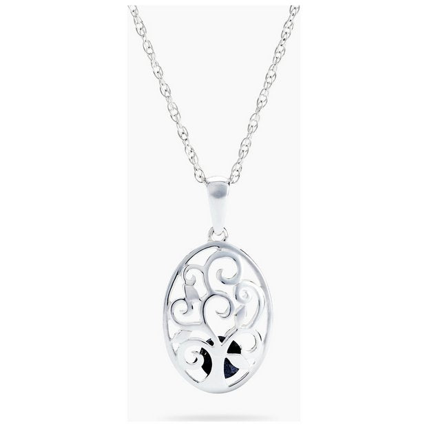 Revere 0.3ct diamond caged heart pendant family tree, imported from the UK
