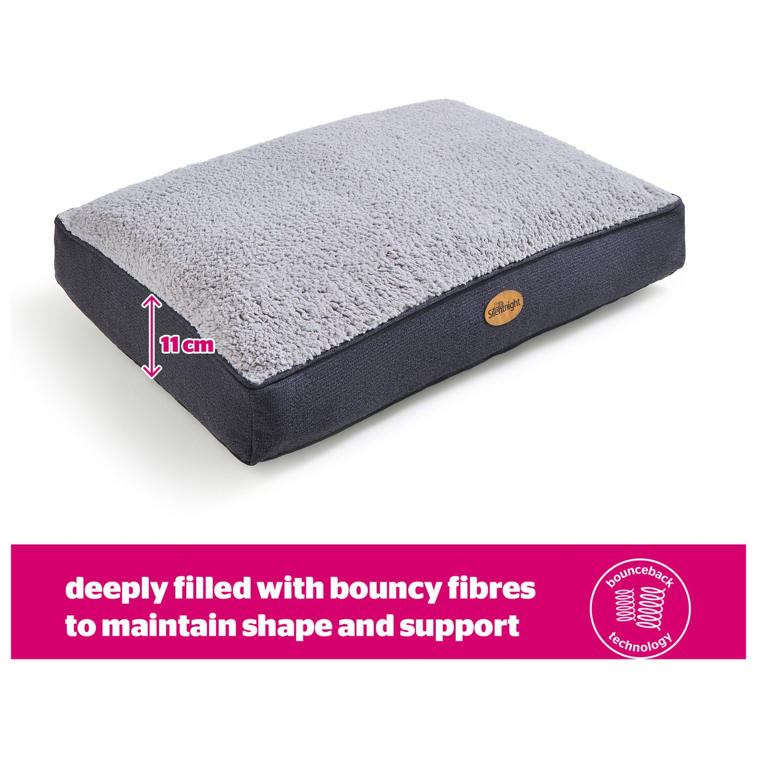 Silentnight Ultrabounce dog bed medium, imported from the UK