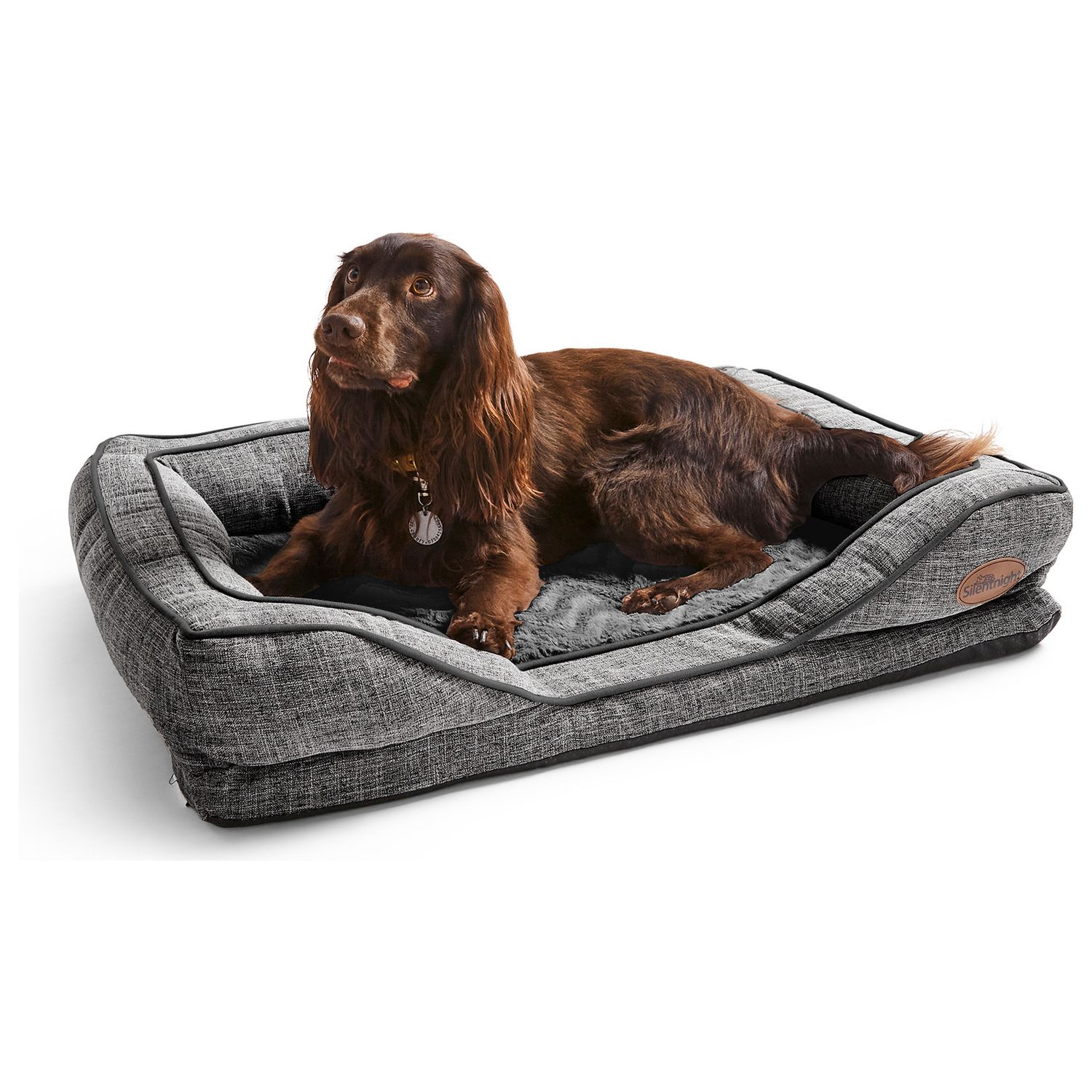 Silenight Orthopaedic Grey Dog Bed - Large