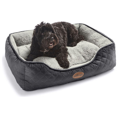 McGrocer Silentnight Airmax Dark Grey Dog Bed - Medium- Buy online at McGrocer