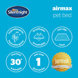 Silentnight Airmax Dark Grey Dog Bed - Large