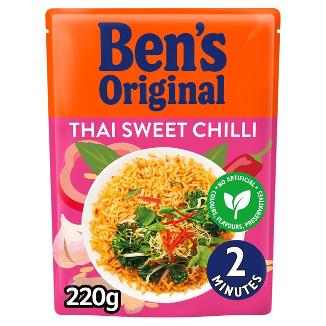 Ben's Original Thai Sweet Chilli Microwave Rice   220g GOODS M&S   