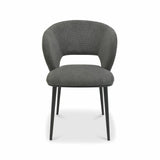 Bentley Designs Luca grey fabric dining chair 2-pack, UK version