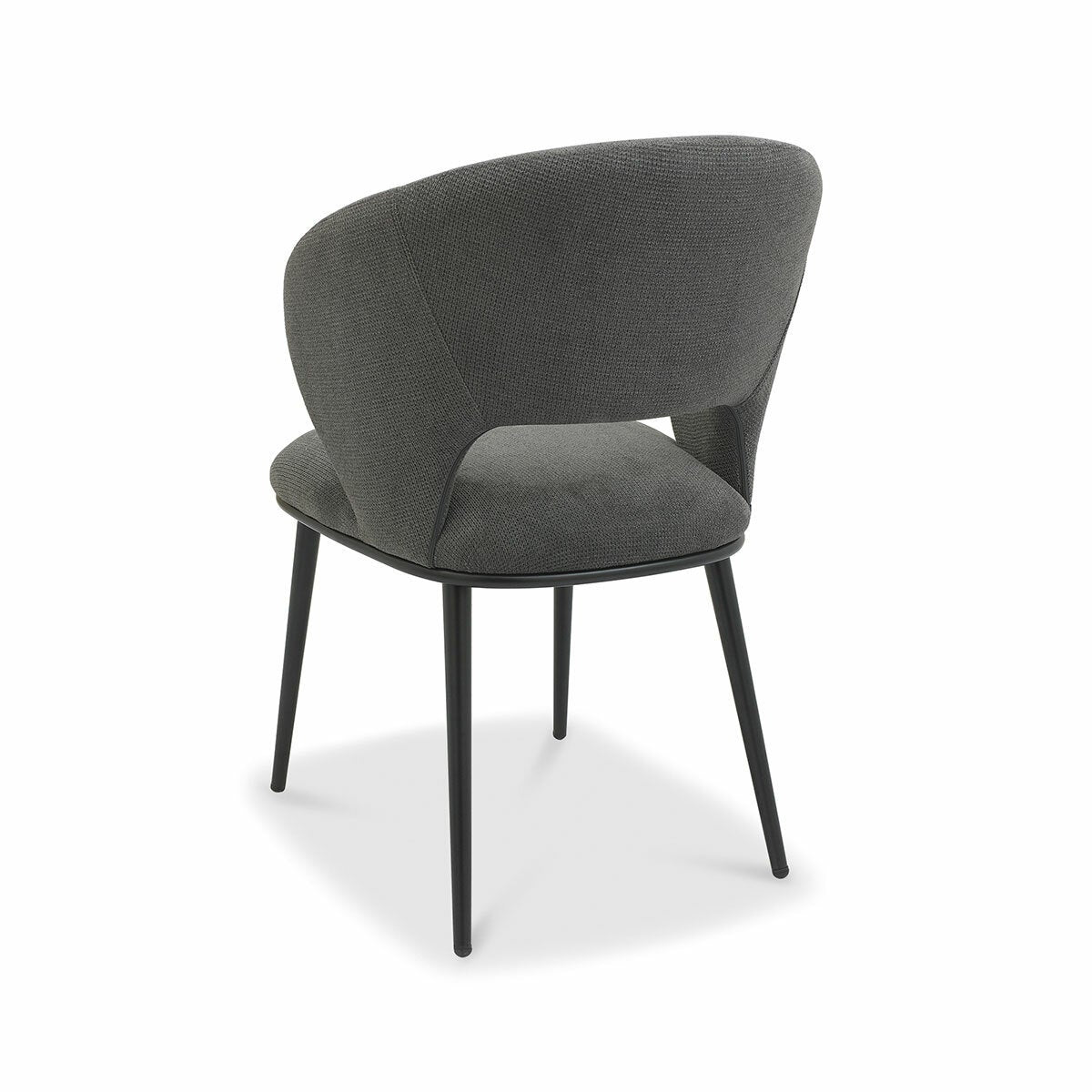 Bentley Designs Luca grey fabric dining chair 2-pack, UK version