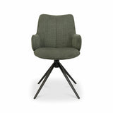 Bentley Designs Rowan green fabric dining chair (British brand)