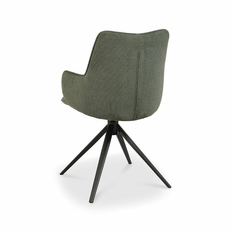 Bentley Designs Rowan green fabric dining chair (British brand)