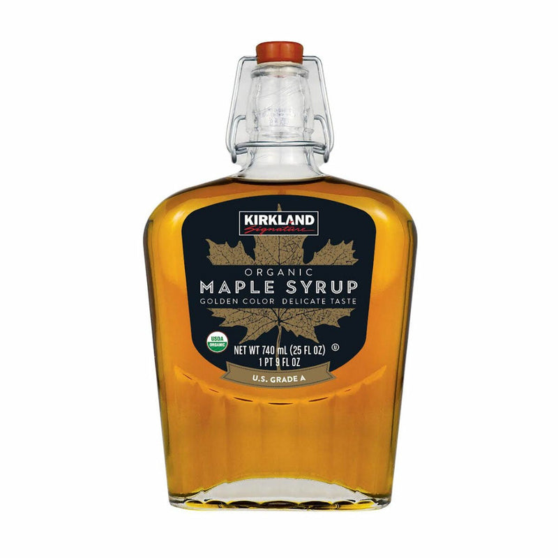 Kirkland Signature Grade A golden maple syrup 740ml, imported from the UK