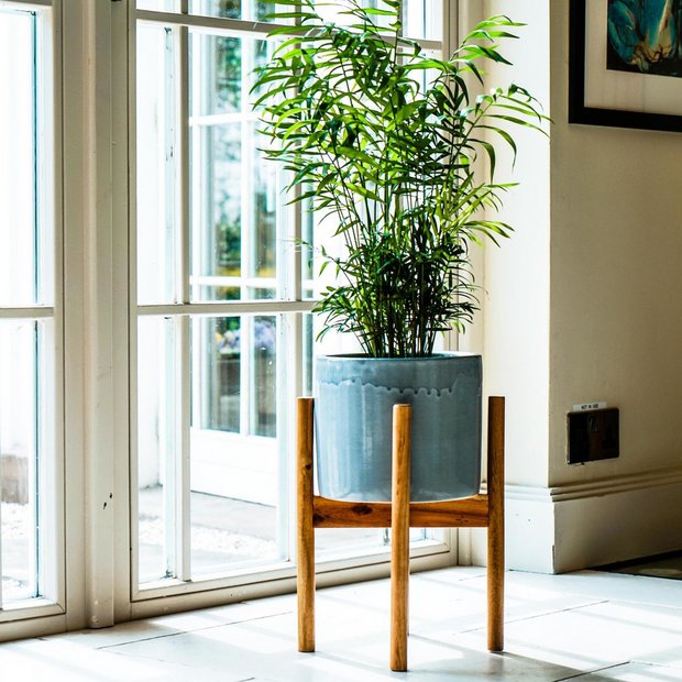 Ivyline Anzio ceramic planter warm grey, UK version