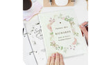 Floral personalised wedding planner A5 - British product
