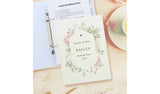 Floral personalised wedding planner A5 - British product