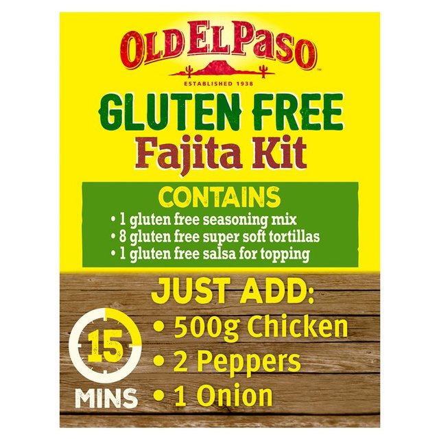 Old El Paso Mexican Gluten Free Smoky BBQ Fajita Kit   462g GOODS M&S   