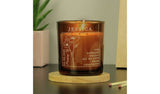 Personalised August birth flower candle, vanilla scent, UK version