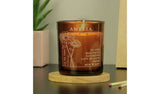 Personalised birth flower candle vanilla, imported from the UK