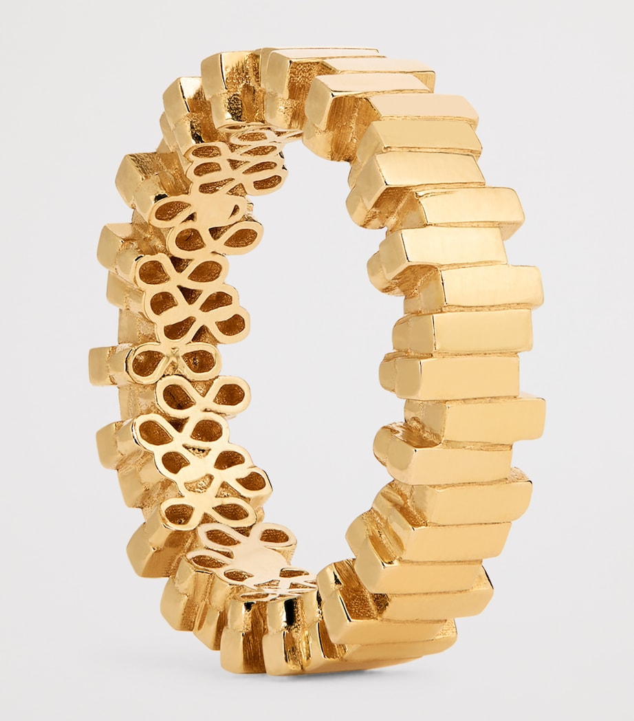 Suzanne Kalan Golden Midi Stacker Ring 5mm width, UK version