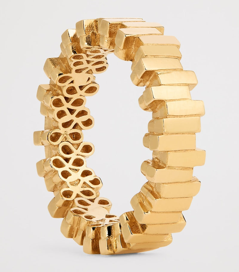 Suzanne Kalan Golden Midi Stacker Ring 5mm width, UK version