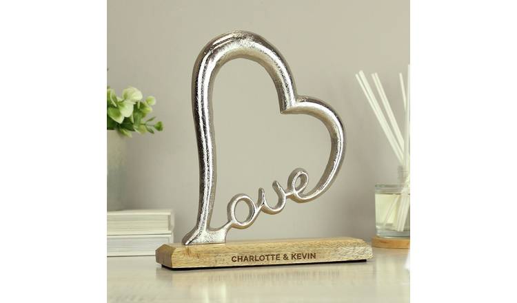 Personalised Message Love Heart Ornament GOODS Argos