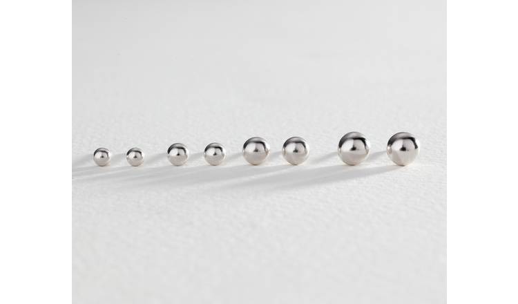 Revere ball stud earrings set of 4 (British brand)
